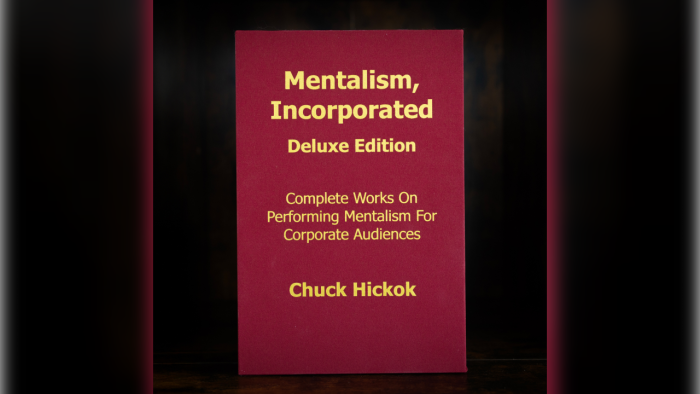 <b>멘탈리즘 인코퍼레이티드 디럭스 에디션</b> <br/>(Mentalism Incorporated Deluxe Edition by Chuck Hickok)