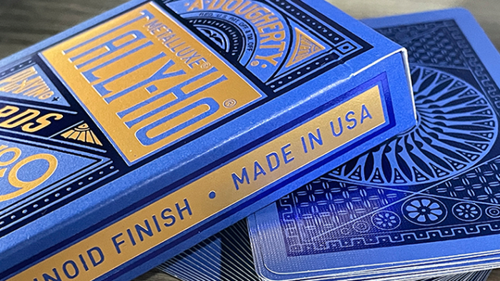 Tally Ho Blue (Circle) MetalLuxe Playing Cards by US Playing Cards - 이미지 5