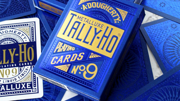 Tally Ho Blue (Circle) MetalLuxe Playing Cards by US Playing Cards - 이미지 6