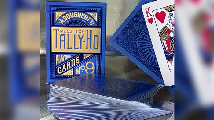 Tally Ho Blue (Circle) MetalLuxe Playing Cards by US Playing Cards - 이미지 7