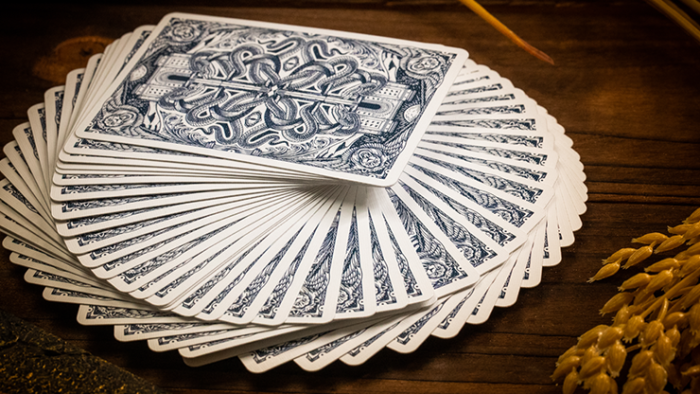 Babylon (Cerulean Blue) Playing Cards by Riffle Shuffle - 이미지 3