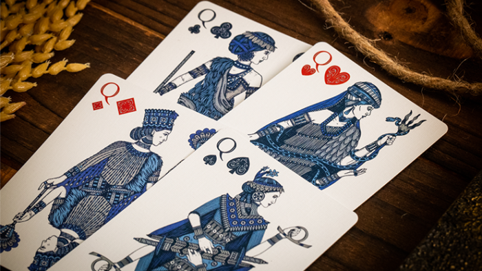 Babylon (Cerulean Blue) Playing Cards by Riffle Shuffle - 이미지 6