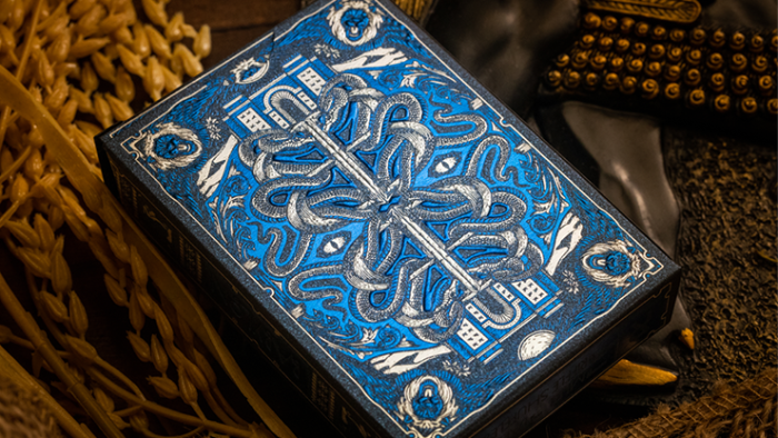 Babylon (Cerulean Blue) Playing Cards by Riffle Shuffle - 이미지 7