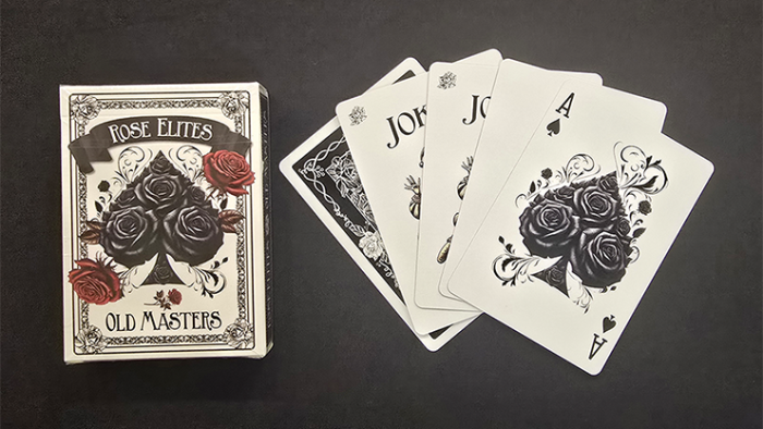 Rose Elites - Old Masters (Black) Playing Cards - 이미지 3